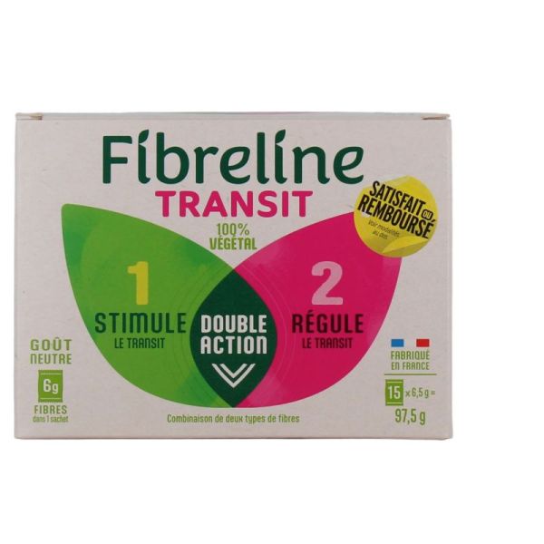 FIBRELINE Transit 100% végétal x15 sachets Goût neutre