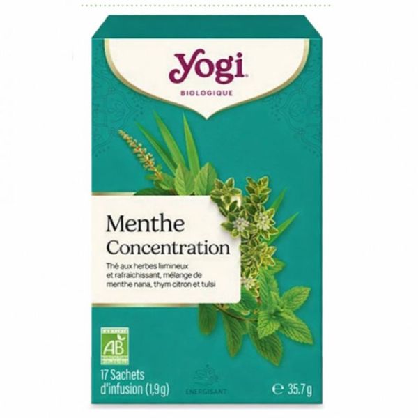 Yogi infusion Menthe concentration x17 sachets