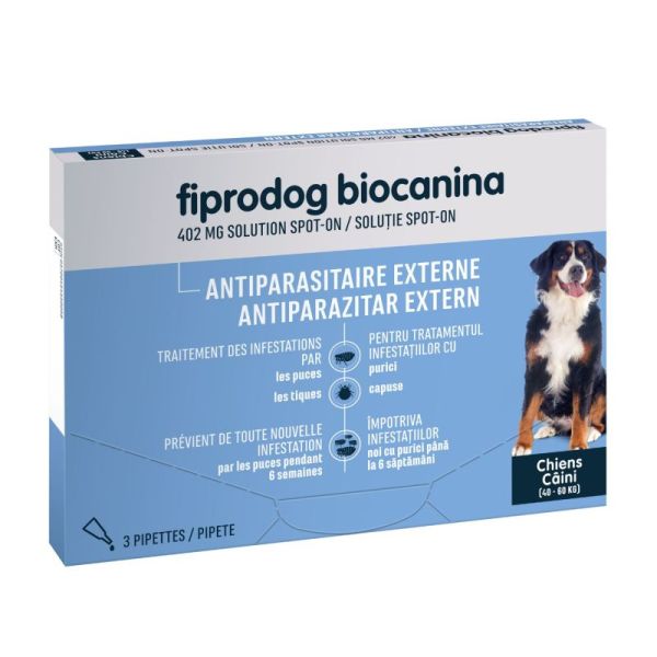 Fiprodog très grand chien 402mg - 3 pipettes