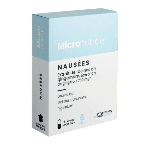 Micronutrae Nausées x15 gélules