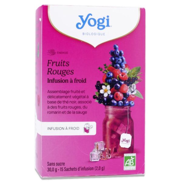 Yogi Infusions à froid Fruits rouges x15 sachets