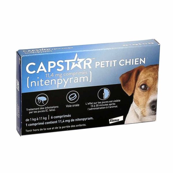 Capstar 11,4mg Anti Puces 6 comprimés