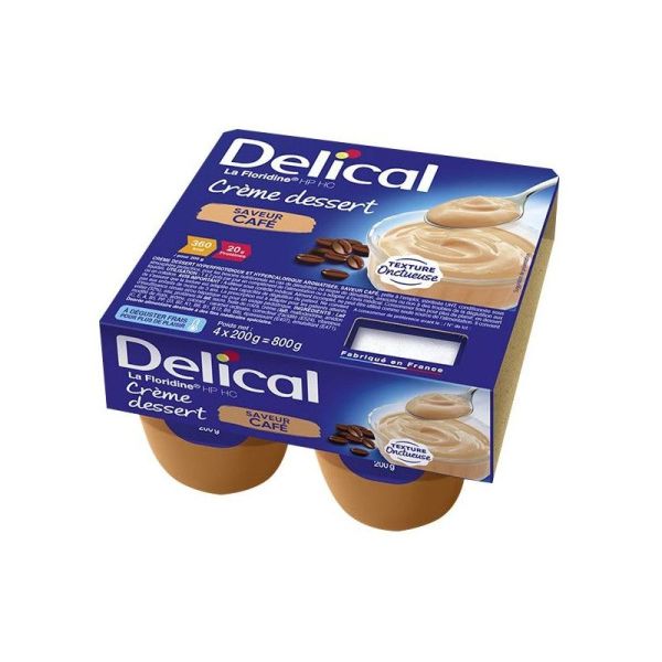DELICAL Floridine Crème Hphc Café 4x200g