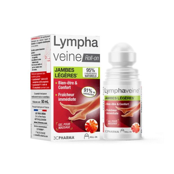 Lympha veine Roll-on Jambes légères 50ml