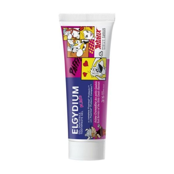 Dentifrice enfant astérix arôme grenadine 3/6 ans 50 ml