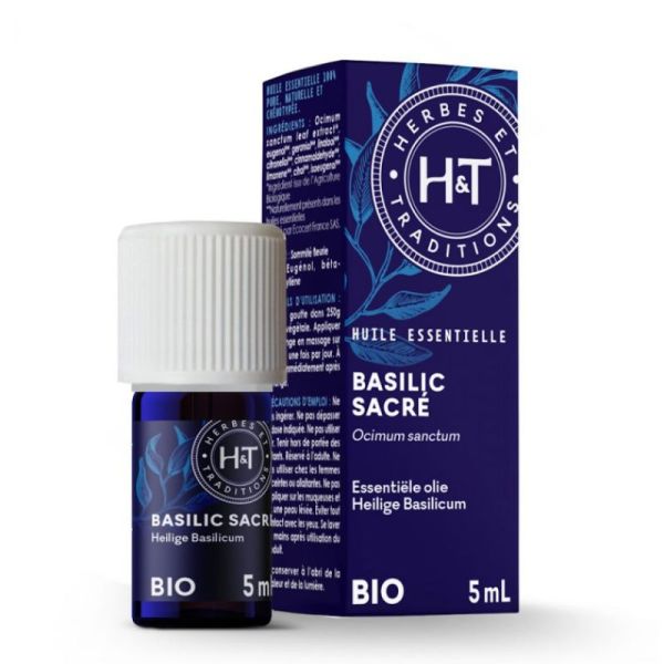 Huile essentielle Basilic Sacré bio 5ml