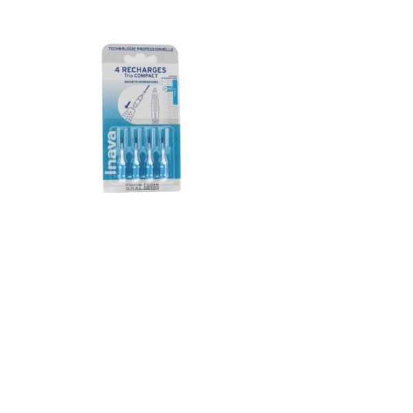 Inava Brossettes interdentaires recharges bleues 0.8mm x4