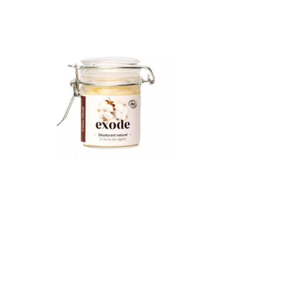 Exode Déodorant naturelle nigelle bio Coton floral 50g