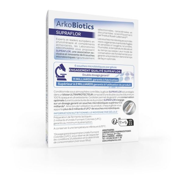 Supraflor ferments lactiques 30 gélules