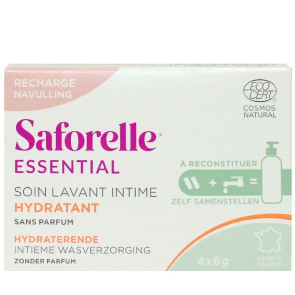 Soin lavant intime hydratant kit à reconstituer recharge 4 bâtonnets