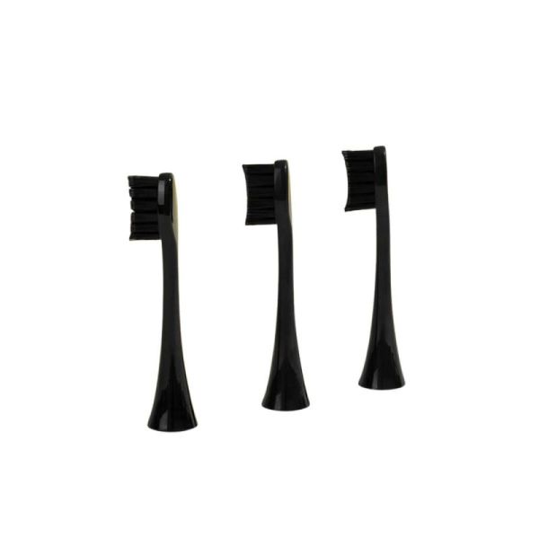 3 têtes de brosse souple Onyx-Black
