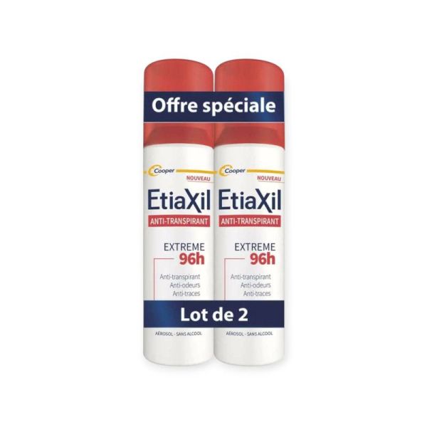 Etiaxil Anti-transpirant extrême 96h peaux normales 2x150ml