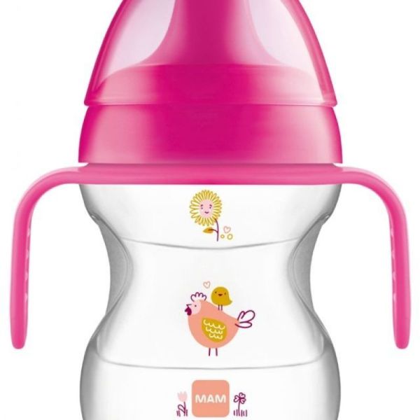 Tasse MAM Apprentissage+anse +6 mois 190ml