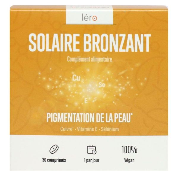 Solaire bronzant pigmentation de la peau 30 comprimés