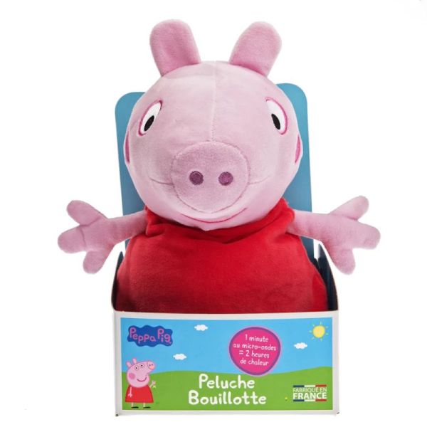 Bouillotte Peppa Pig rouge grains de blé