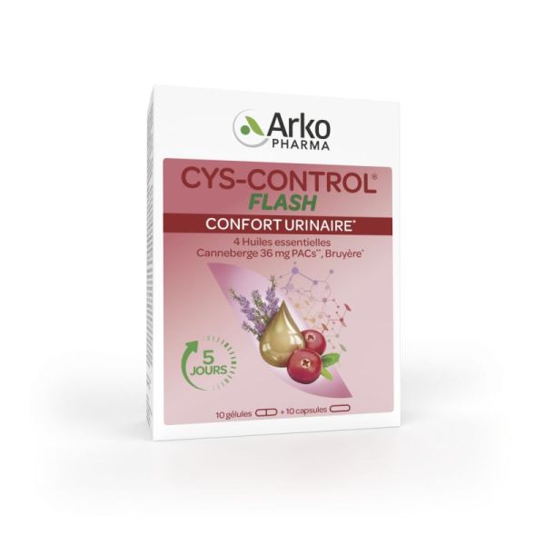 Cys-control flash 10 gélules + 10 capsules