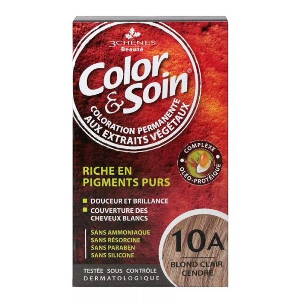 3 CHENES Coloration & Soin 10A Blond Clair Cendré