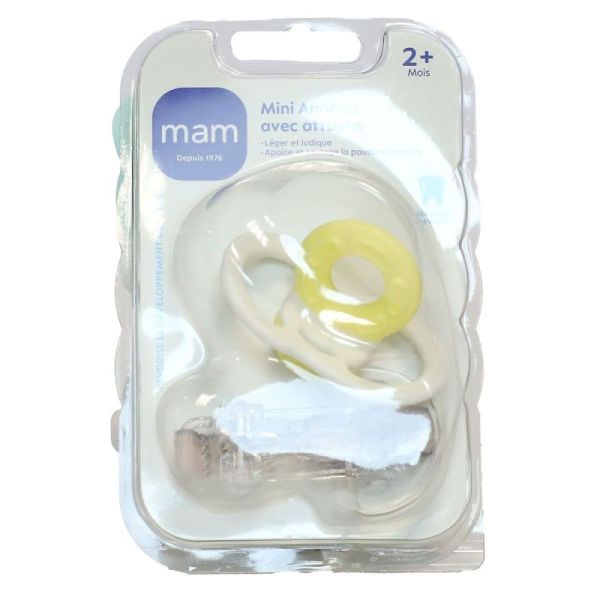 Mini anneau de dentition et attache 2 mois et +