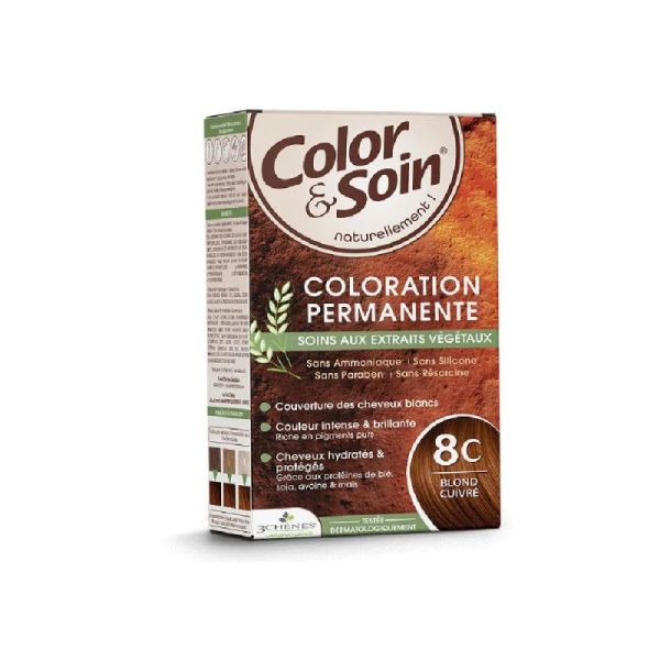 Color & Soin coloration permanente 8C Blond cuivré