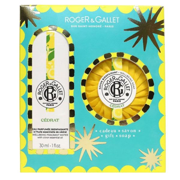 Coffret Cédrat eau parfumée Bienfaisante 30ml + savon 100g offert