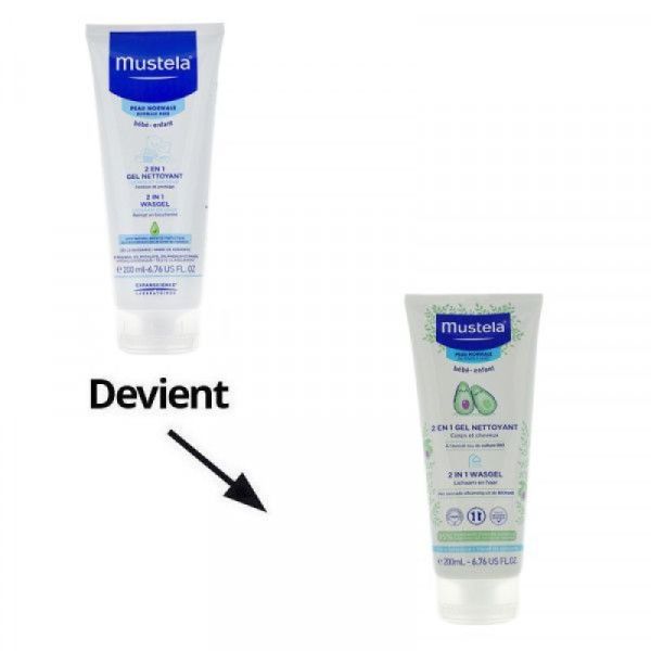 Mustela Bébé Gel Nettoyant 2 en 1 200ml