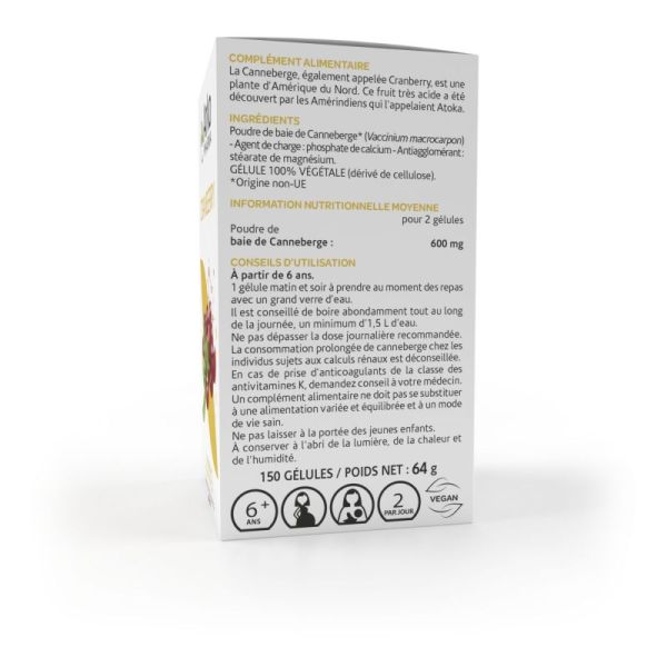 Arkogélules cranberryne 150 gélules