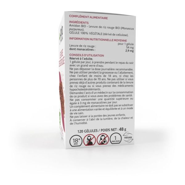 Arkogélules levure de riz rouge bio 120 gélules
