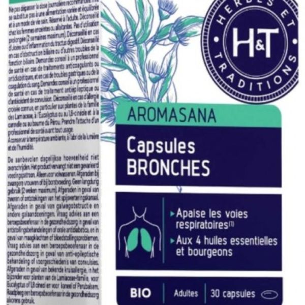 Aromasana Capsules bronches bio x30 capsules
