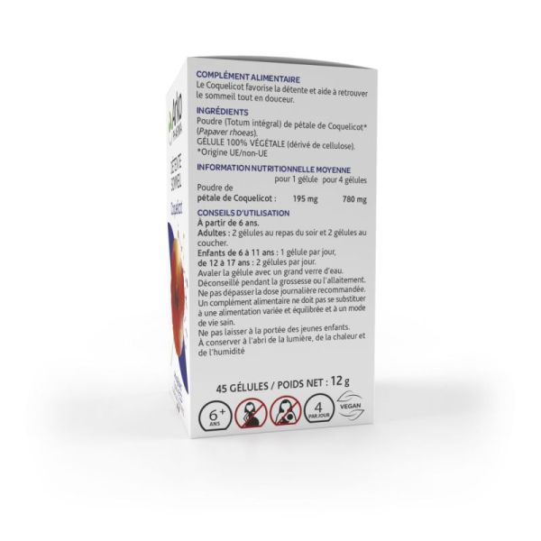 Arkogélules coquelicot 45 gélules