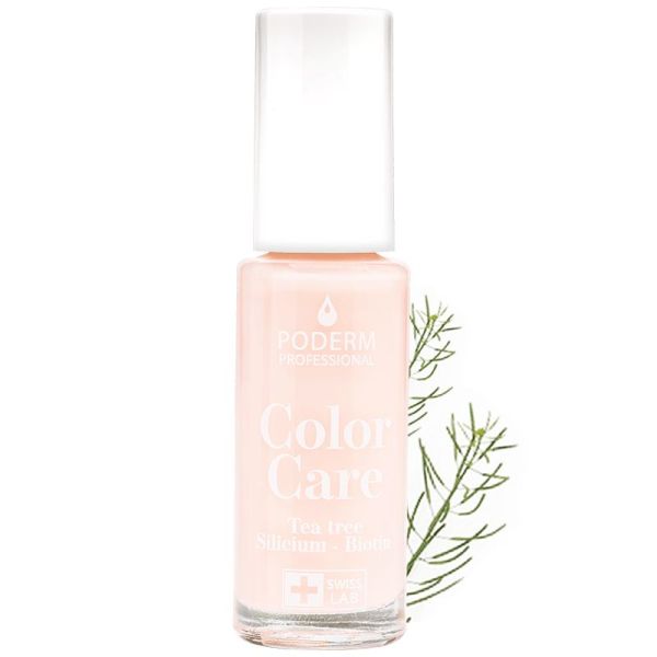 Poderm Vernis Color Care Tea tree Rose Poudrée 8ml