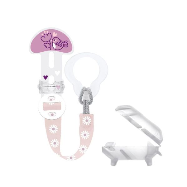 Kit Sucette + attache tétine Mam Silic 6 mois +