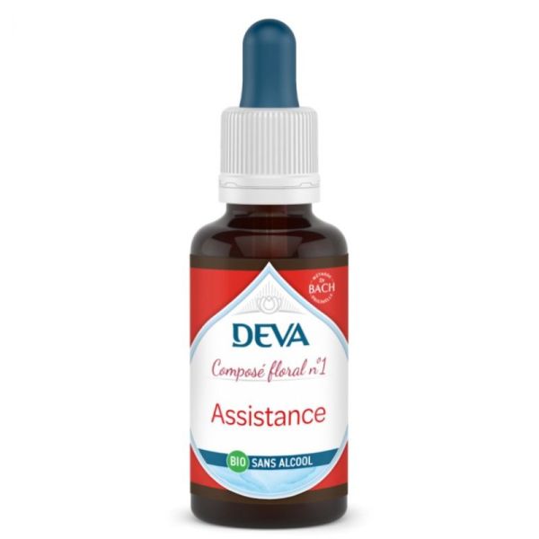 Deva Assistance composé floral N°1 sans alccol bio 30ml