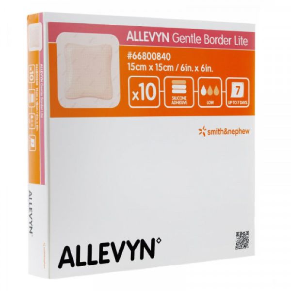 Allevyn Gentle Border Lite pansements 15x15 x10