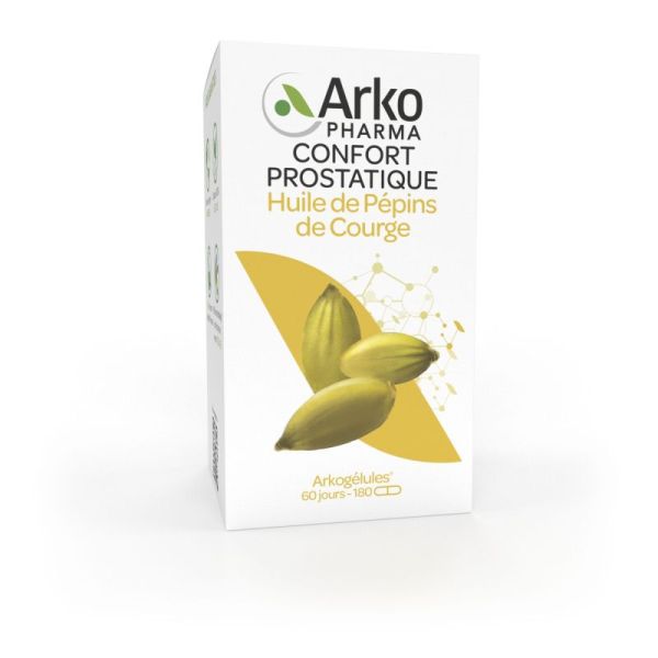 Arkogélules huile pépins de courge bio confort urinaire 180 capsules