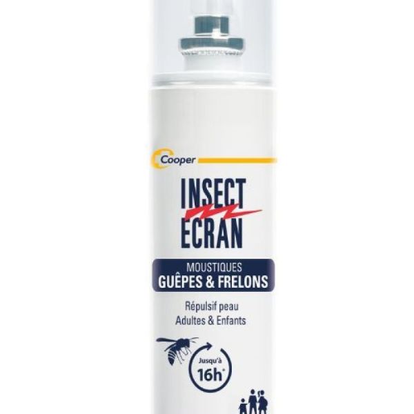 Insect Ecran Moustiques, Guêpes&Frelons Répulsif Peau Adultes&Enfants 100 ml