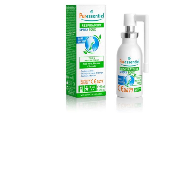 Puressentiel respiratoire Spray toux sans sucres 20ml