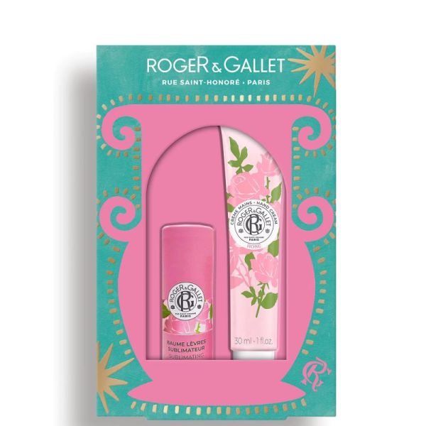 Coffret Baume lèvres sublimateur et Crème mains Rose