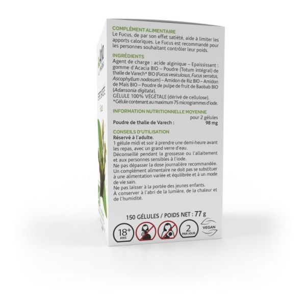 Arkogélules effet satiété fucus 150 gélules