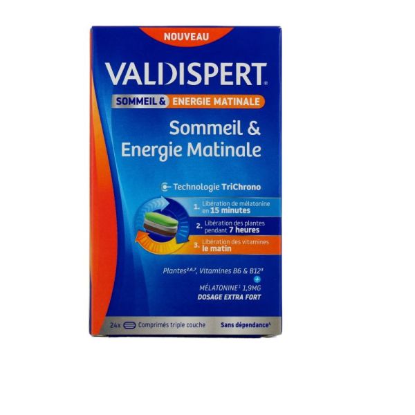VALDISPERT Sommeil et Energie matinale x24 comprimés