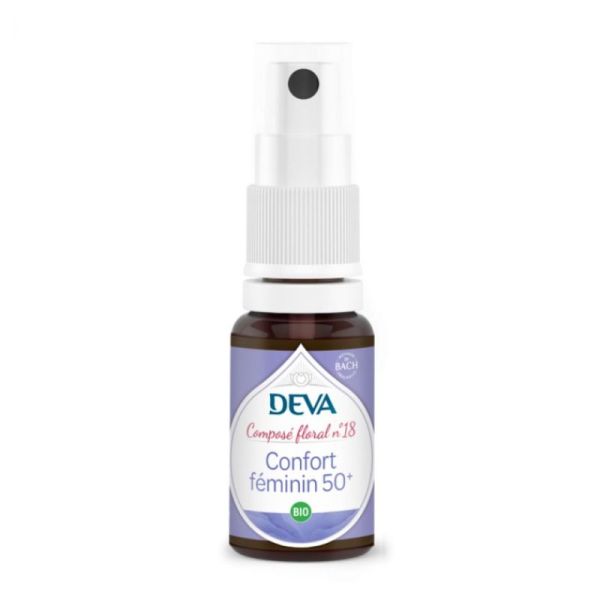 Deva Confort féminin 50+ composé floral N°18 bio 15ml
