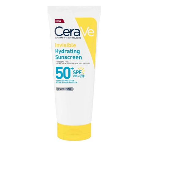 cerave invisible 50spf lait solaire 75ml