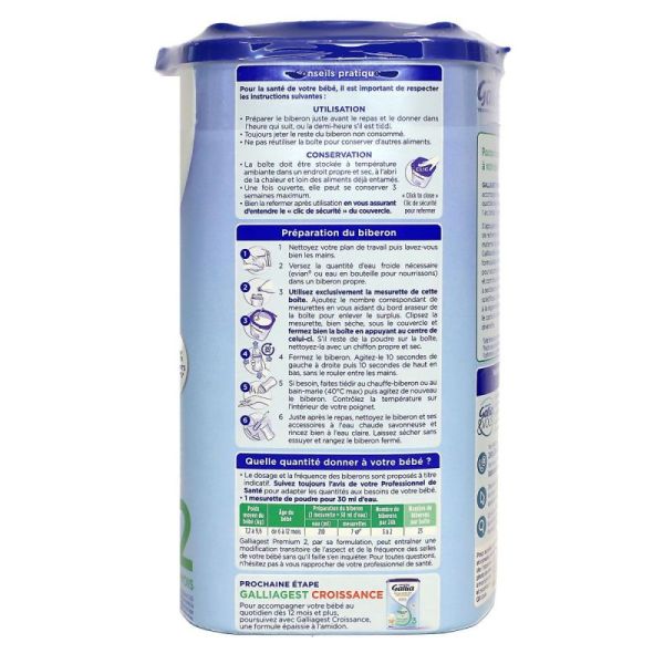 Galliagest Premium 2ème âge 800g