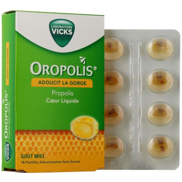 Oropolis Pastilles Coeur Liquide Miel