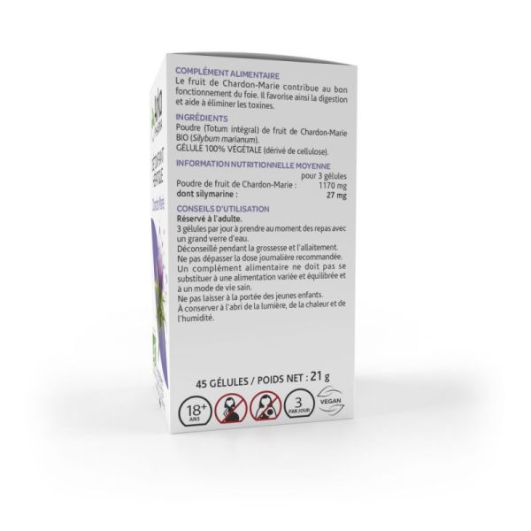Arkogélules chardon marie 45 gélules