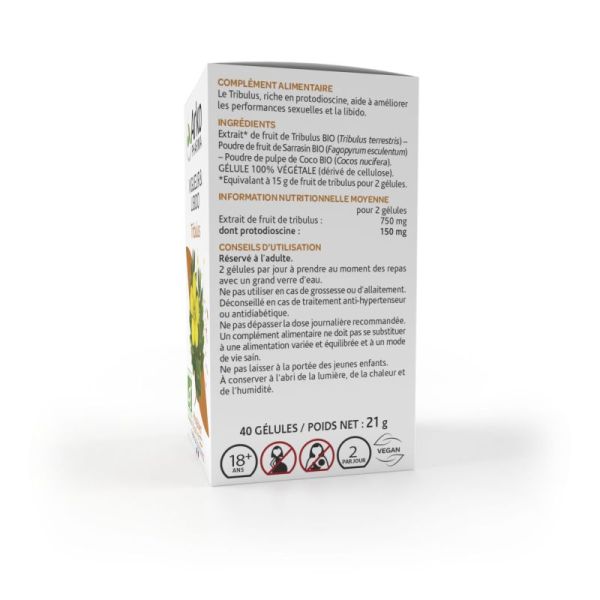 Arkogélules Tribulus bio 40 gélules