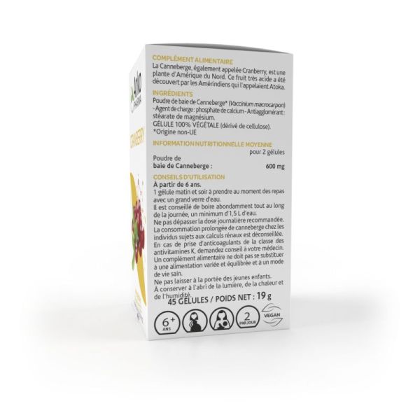 Arkogélules cranberryne 45 gélules
