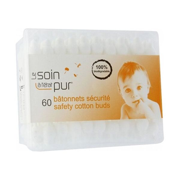 Soin Etat Pur Bâtonnets Sécurité hygiène oreille x60