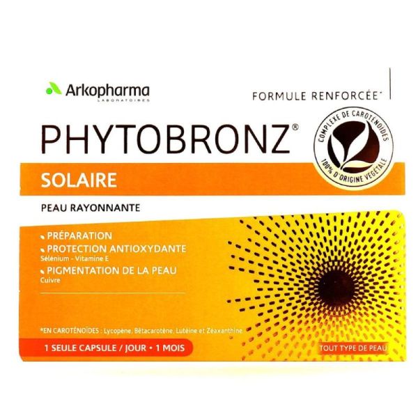 Phytobronz solaire peau rayonnante 30 capsules