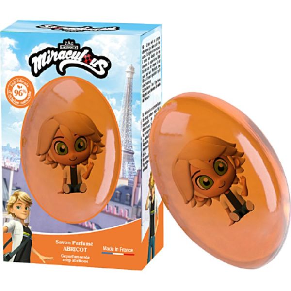 SAVON FIGURINE MIRACULOUS ABRICOT 75G
