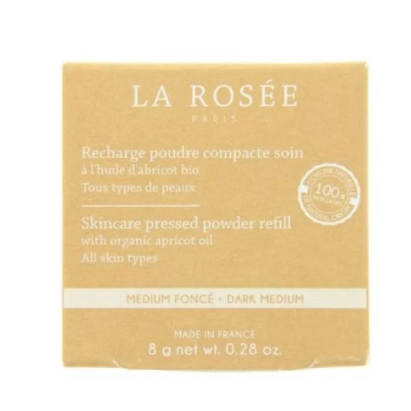 LA ROSEE Recharge Poudre Compacte Soin coloris Médium Foncé